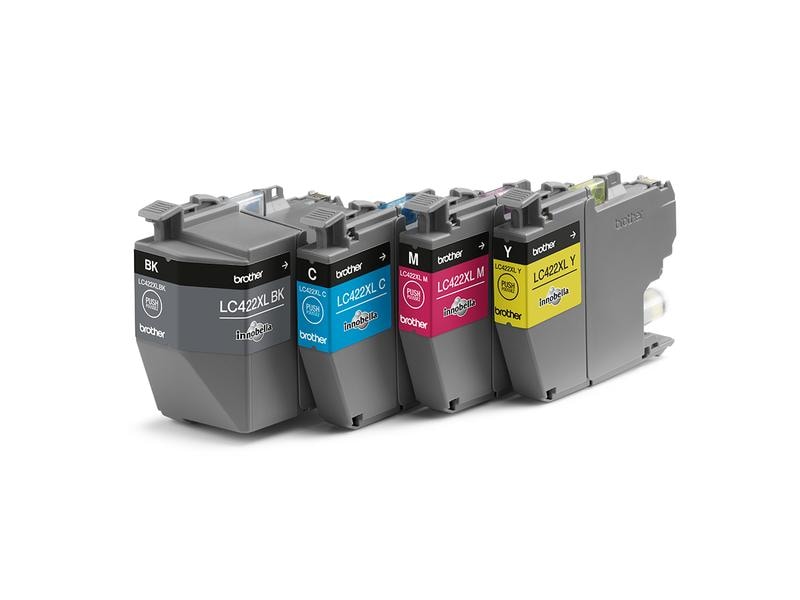 Brother Valuepack LC-422XL Black/Cyan/Magenta/Yellow Tinte, Schwarz, Cyan, Magenta und Gelb