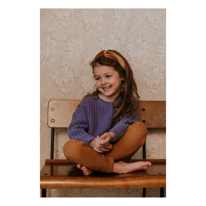 Yuki Pull Chunky Coton Bio | Violet
