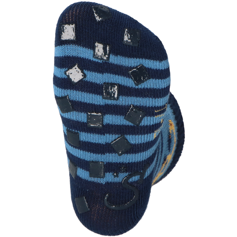 Sterntaler ABS-Krabbelsöckchen Doppelpack Bagger mittelblau