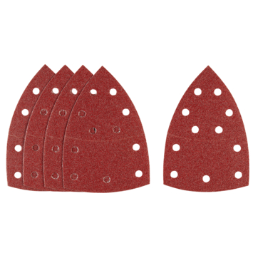 Irwin schuurvel voor multischuurmachines Bosch PSM, Skil, Lux, Metabo, zelfklevend K80, 5 stuks