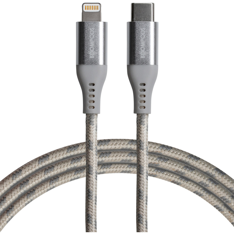 Boompods Kabel USB-C - Lightning, Tide-Line, titanium, 1.5 m