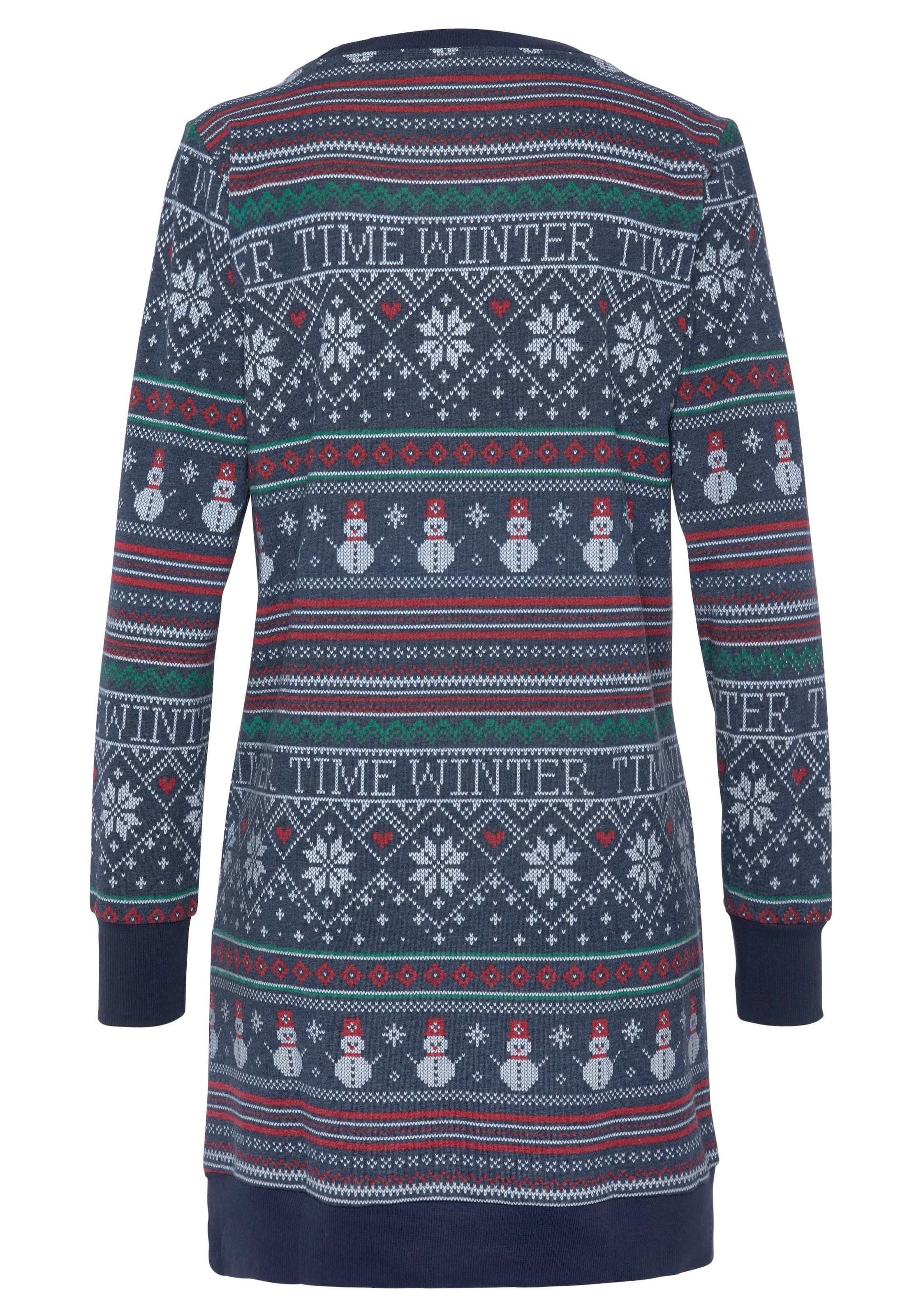 LASCANA Nachthemd mit winterlichem Druck