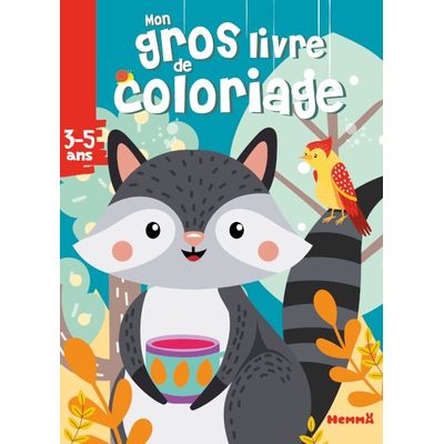 Mon gros livre de coloriage - Raton laveur