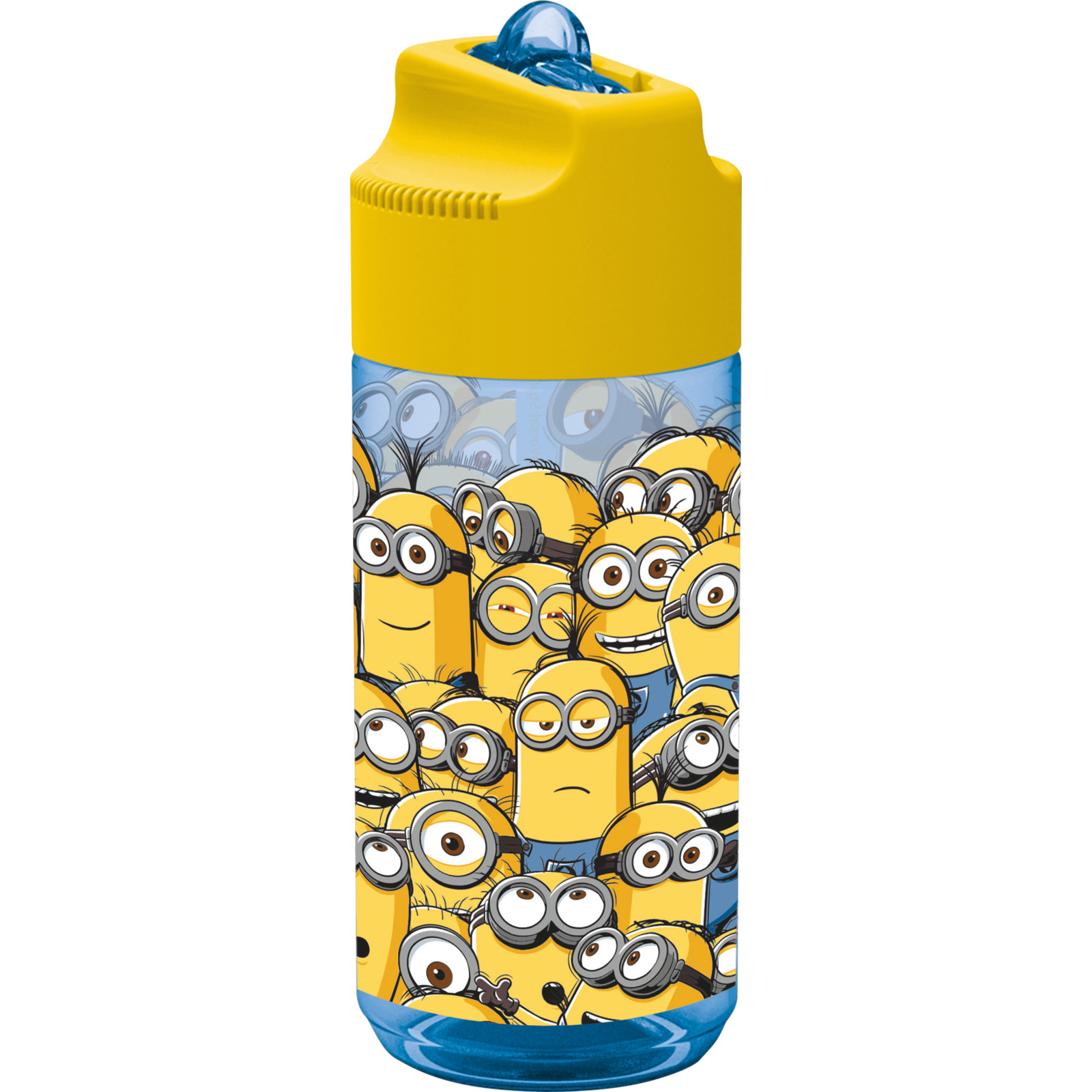 Trinkflasche Minions 430ml m Strohhalm
