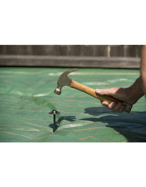 Nature Grondpen - Groeifolie Gronddoek - 20 cm Zwart 10 stuks