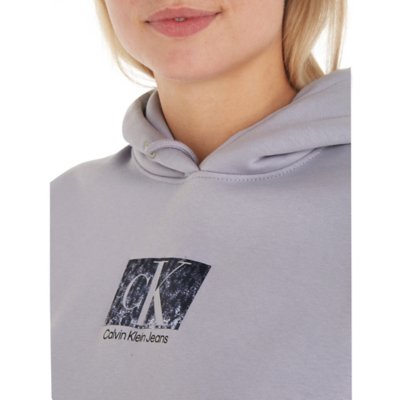 Sweatshirt à capuche femme Printedox Cropped CALVIN KLEIN