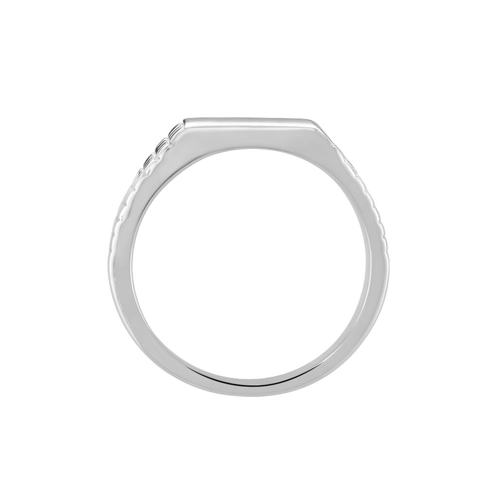 Chevalière Argent Blanc Corentyn
