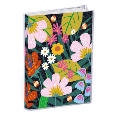 Agenda My Agenda Glitters - 1 semaine sur 2 pages - 10 x 15 cm - fleurs - Quo Vadis