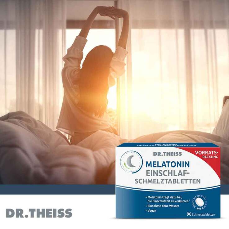 Dr. Theiss Melatonin Einschlaf-Schmelztabletten, 90 St