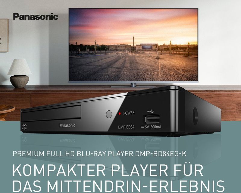 Panasonic - DMP-BD84 - Blu-ray Speler - Zwart - HDMI en USB Aansluiting