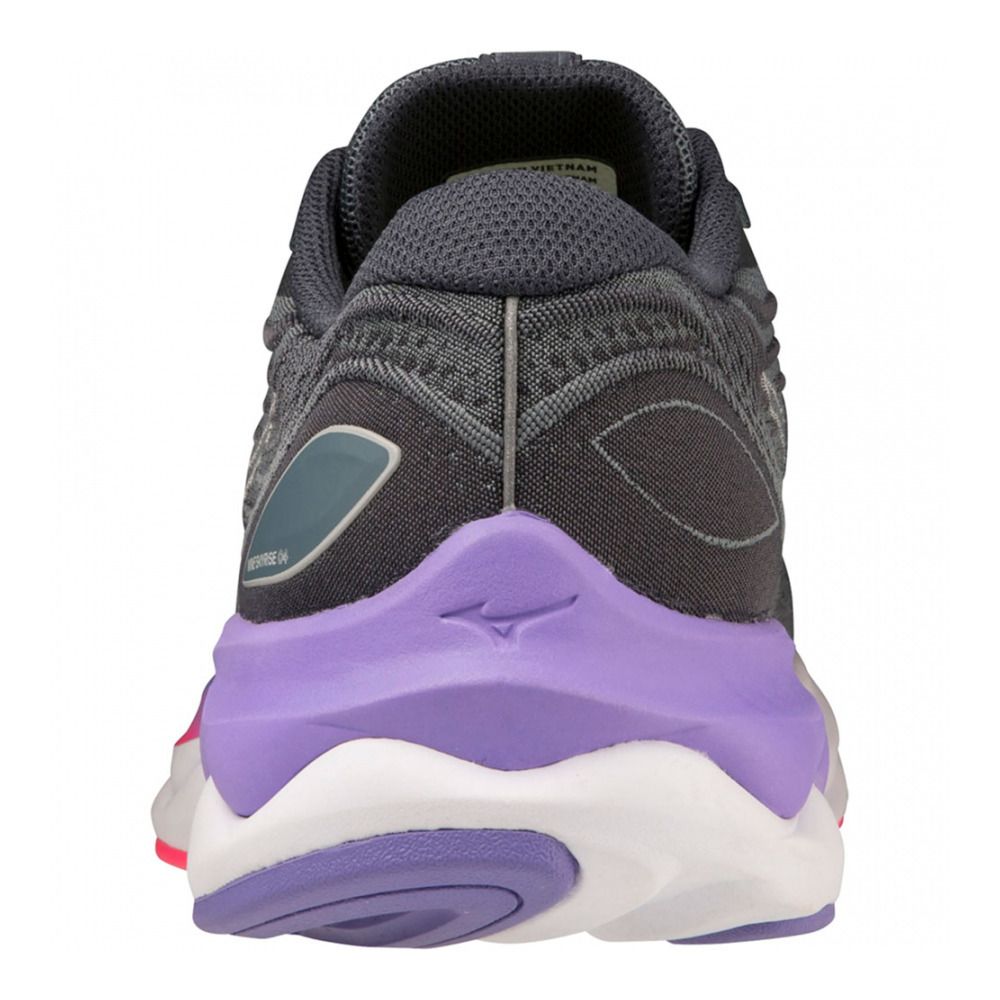 Mizuno WAVE SKYRISE 4 - Chaussures running Femme stormyweather/pearlblue/p.punch