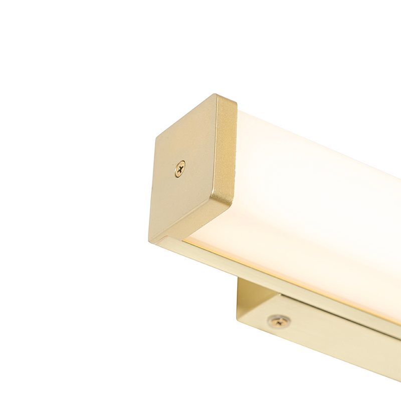 Badkamer wandlamp messing 32 cm incl. LED IP44 - Cascada