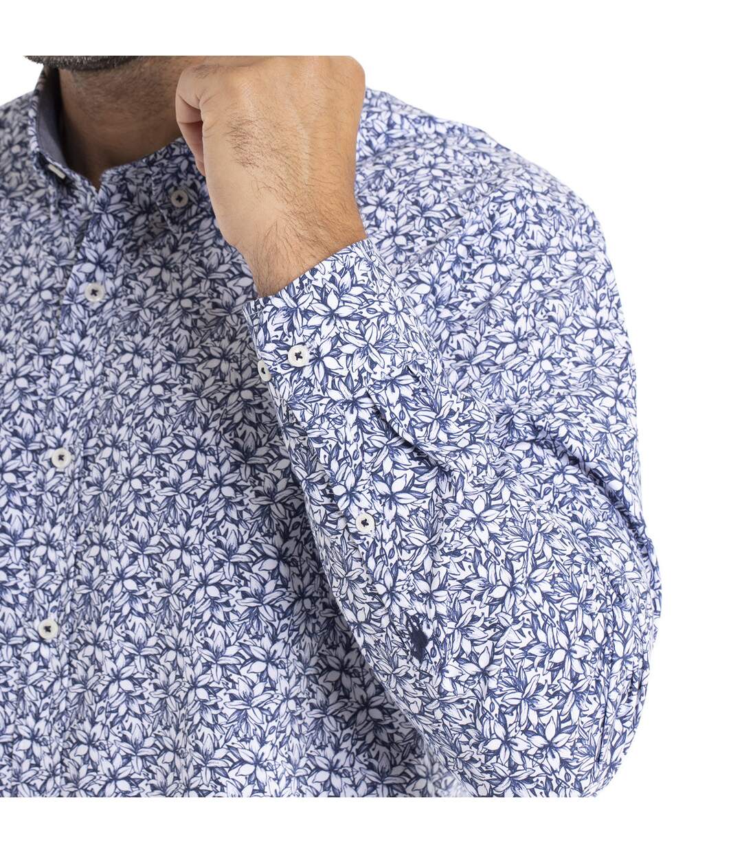Chemise manches longues col boutonné coton CORTO