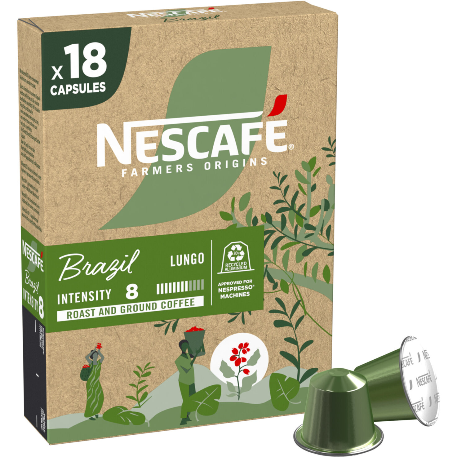 Nescafé Nespresso Brazil 18 Kapseln