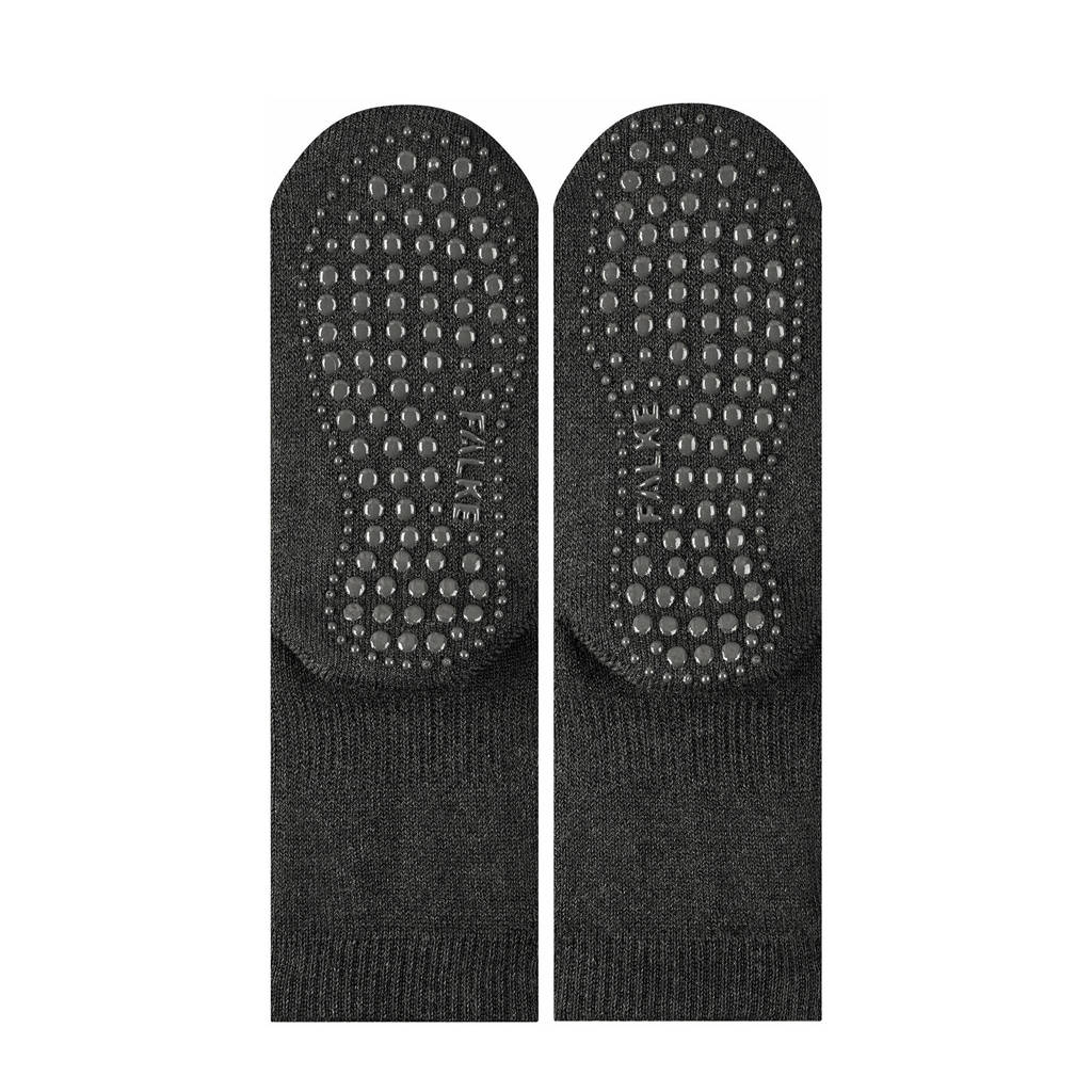 FALKE Catpads huissokken met anti-slip noppen antraciet