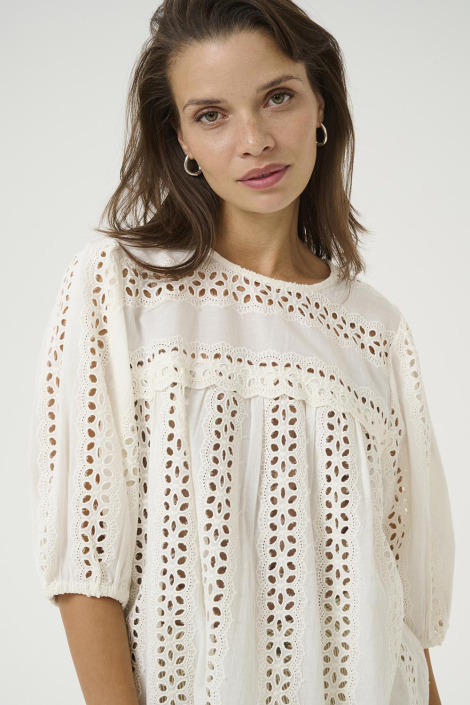 Kaffe witte dames blouse