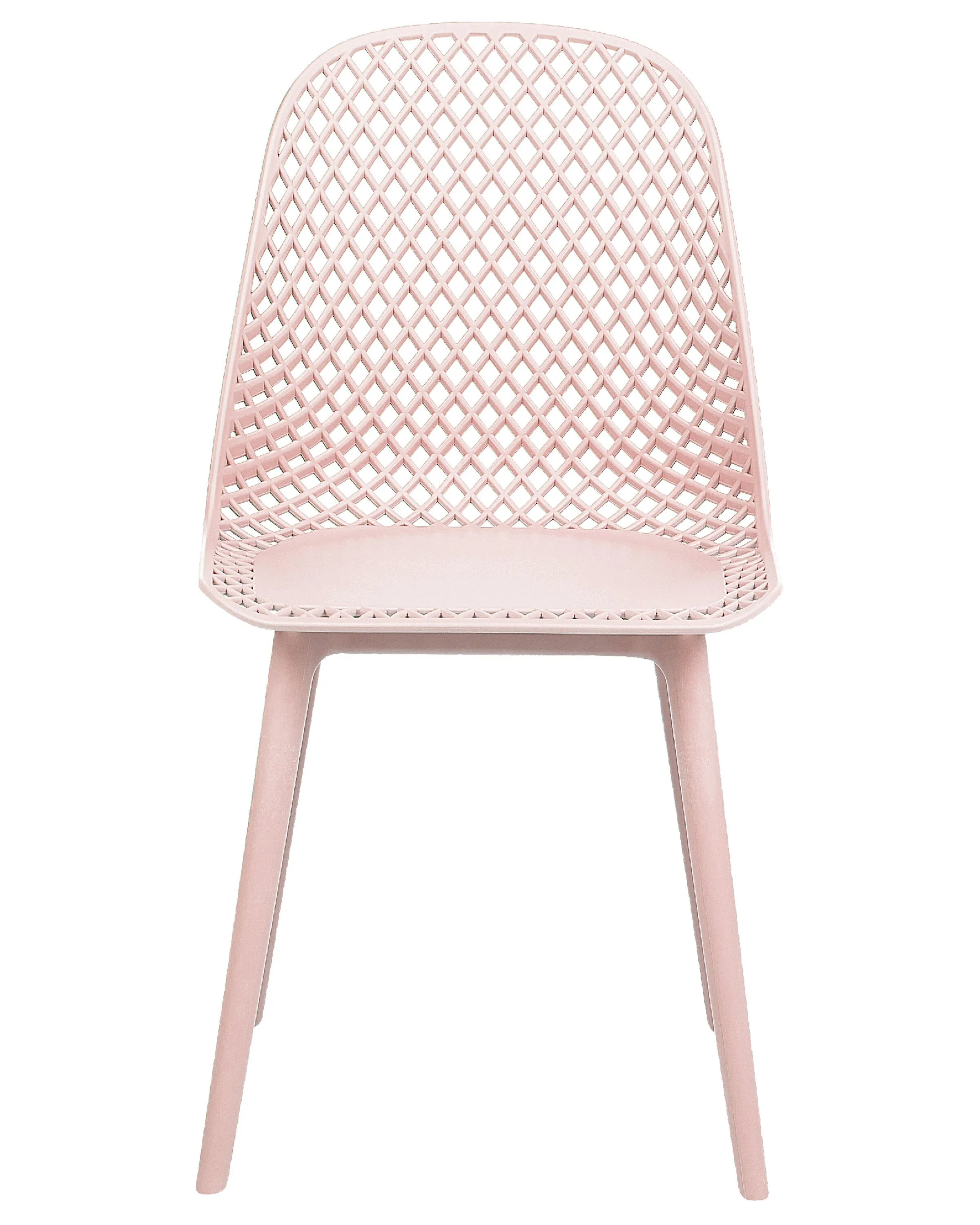 Set van 4 eetkamerstoelen EMORY Pastelroze
