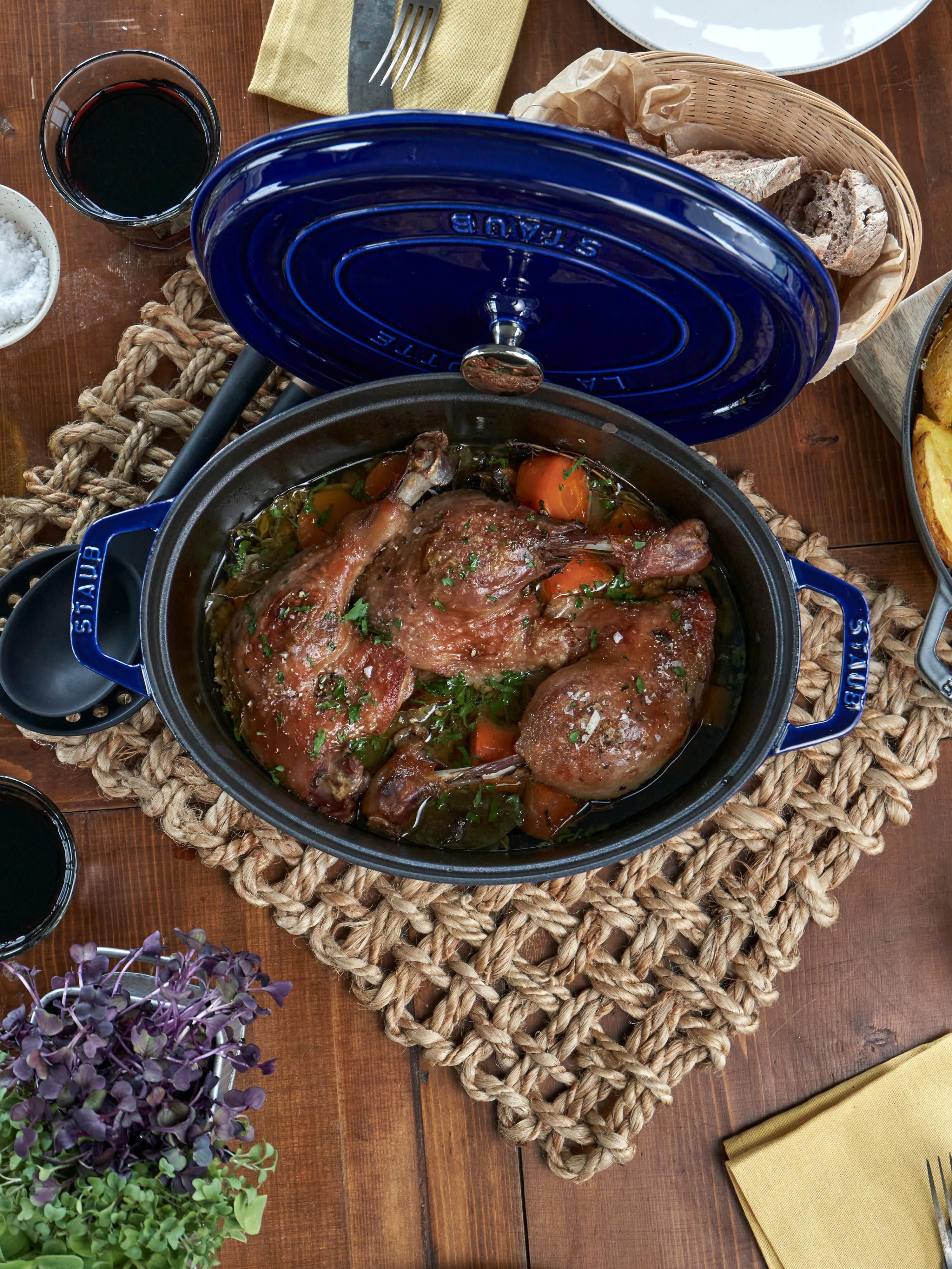 Ovale braadpan La Cocotte uit gietijzer