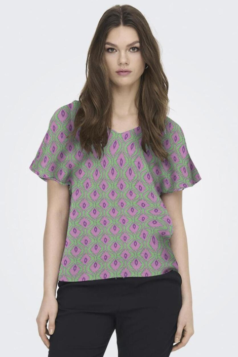 Only groene dames t-shirt
