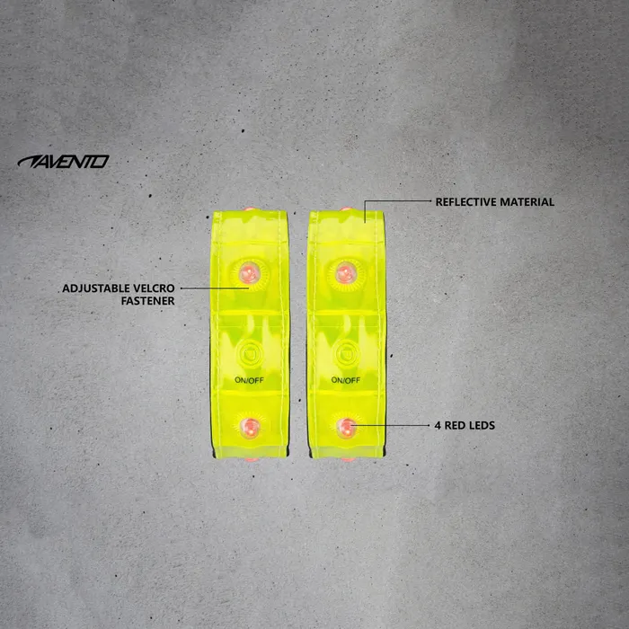 Avento Reflective Sports Armband LED (2-pack)