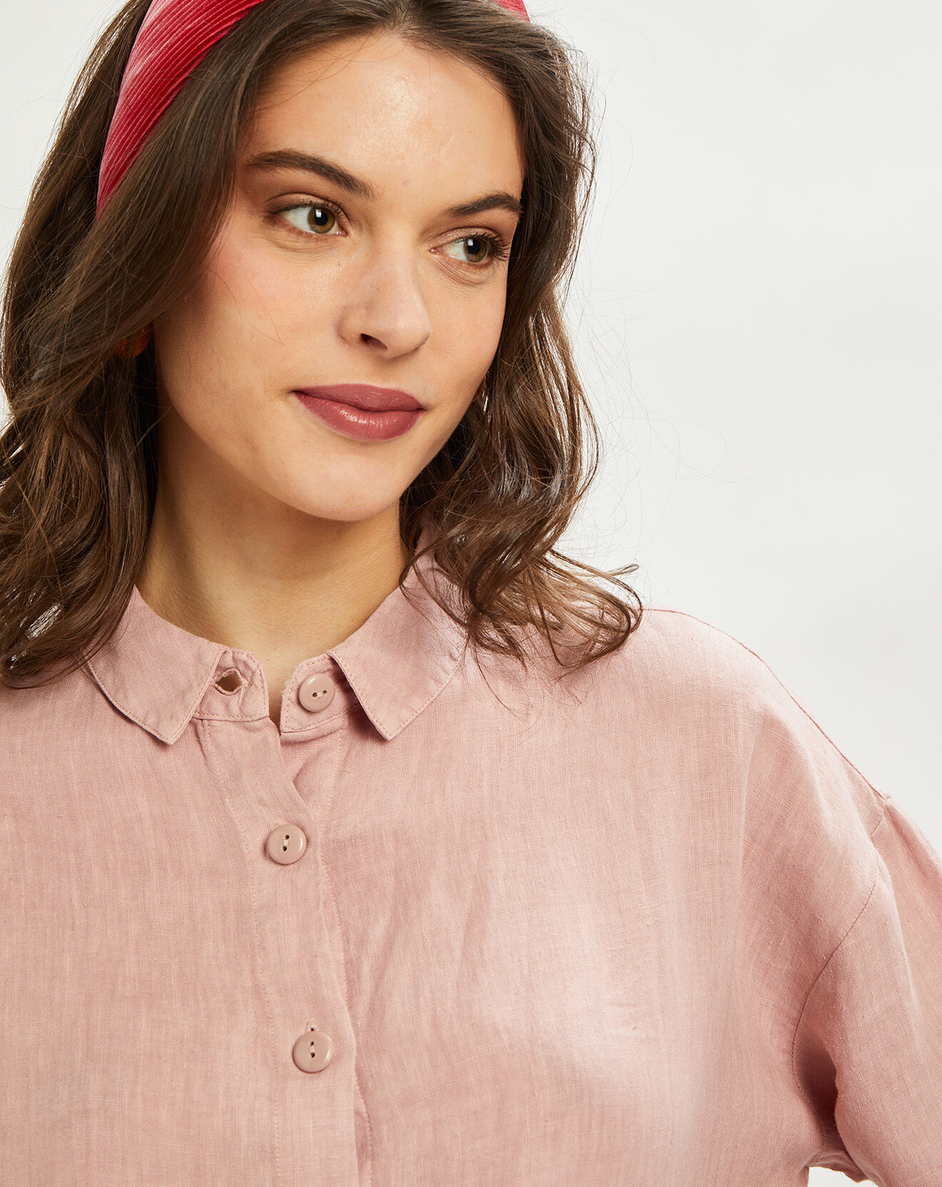 Harris Wilson Robe 100% Lin Caroline poudre