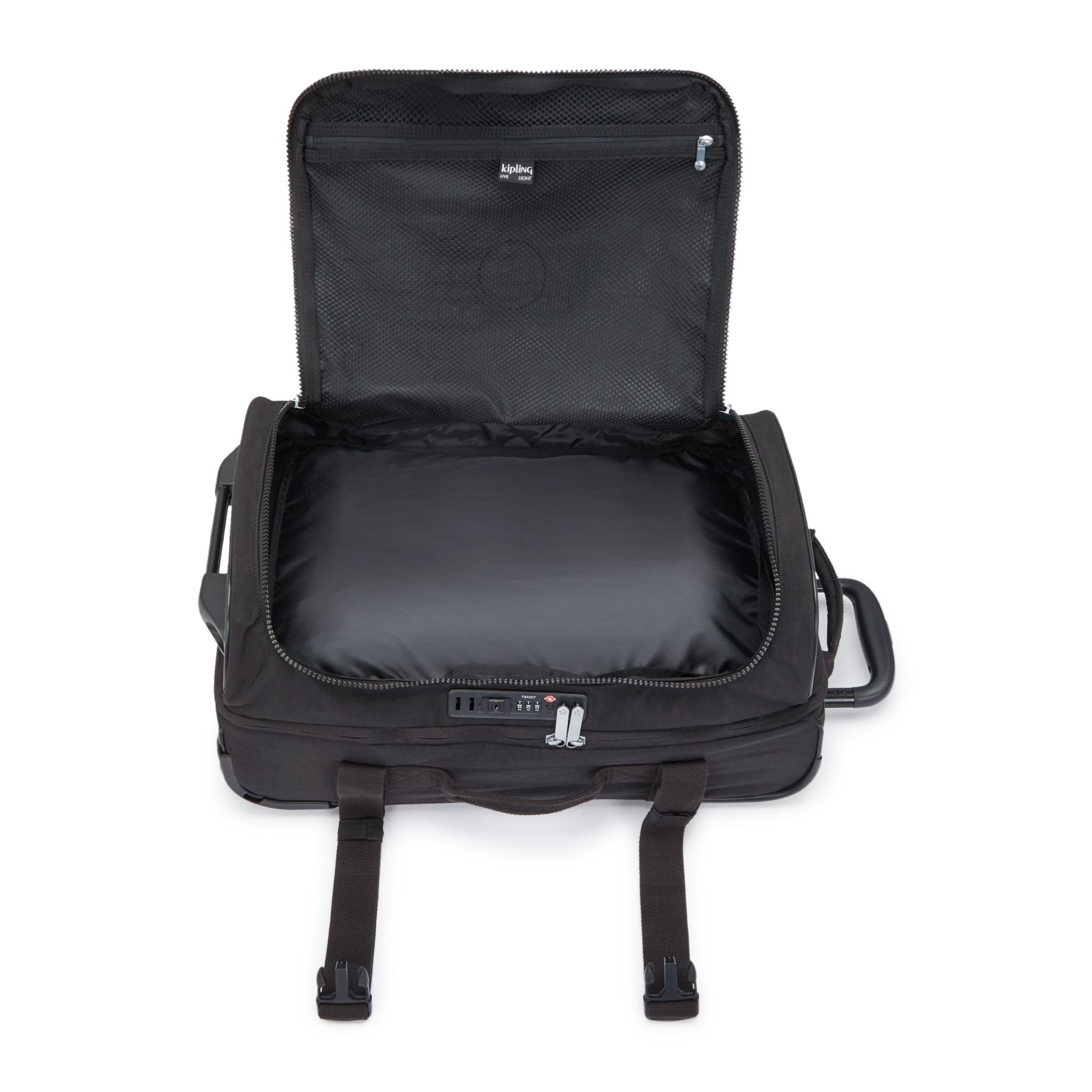 AVIANA S Petit bagage à main à roulettes avec sangles ajustables - Black Noir