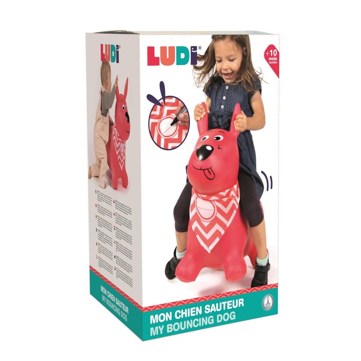 Ludi Chien sauteur Rouge