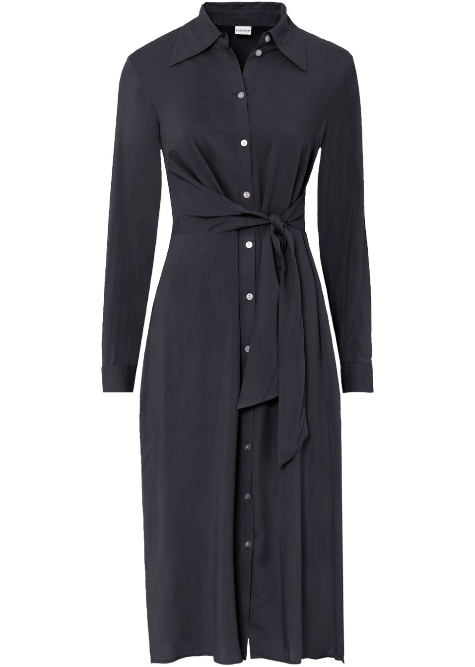 Robe-chemise avec détail nœud
