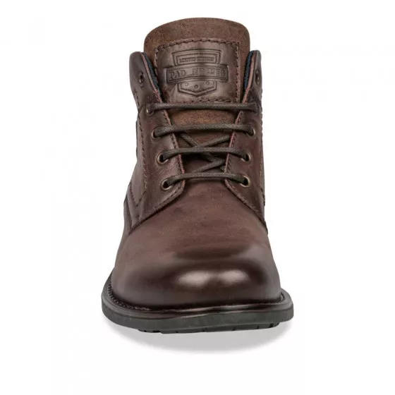 Bottines MARRON DENIM SIDE CUIR