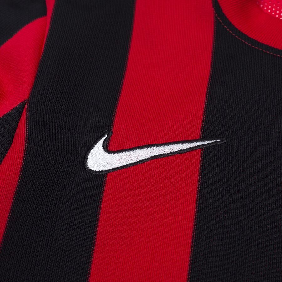 Nike Maillot Dri-FIT Striped Division IV - Rouge/Noir/Blanc Manches Longues Enfant