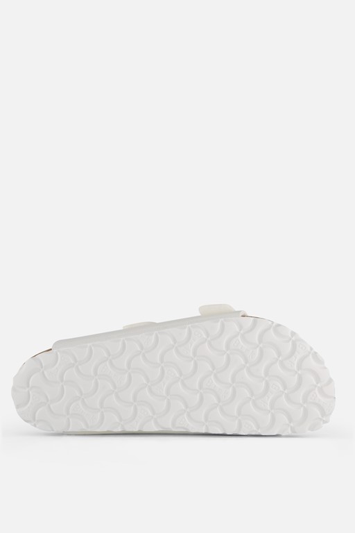 Birkenstock Arizona Slippers wit Imitatieleer