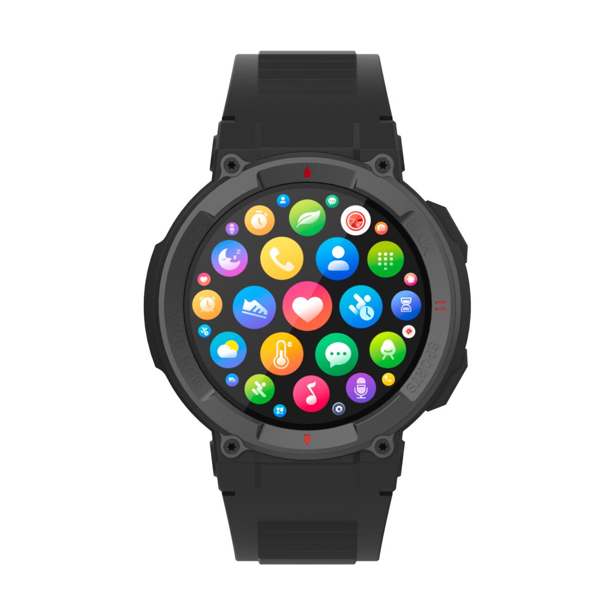 Denver Smartwatch mit GPS SWG-339 schwarz 2 Zoll Unisex Bluetooth Touchdisplay