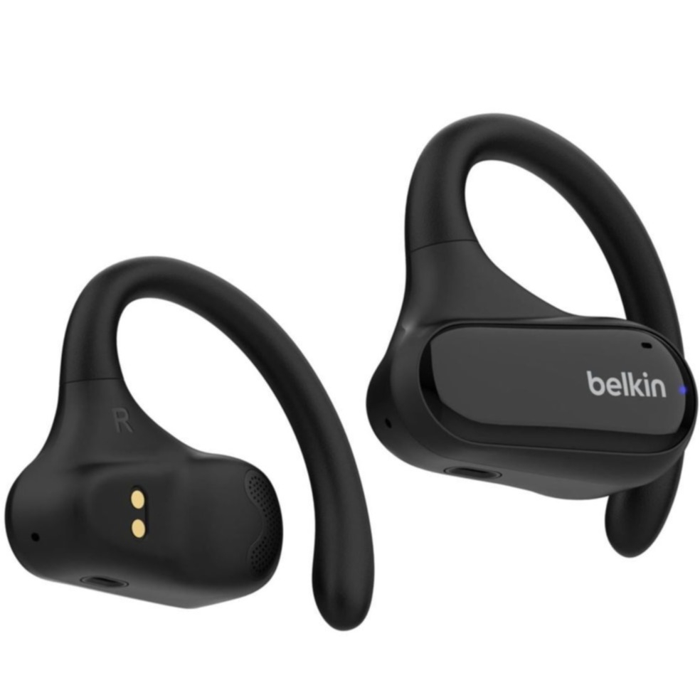 SoundForm ClearFit Bluetooth 5.3 Open-Ear Kopfhörer mit Ladecase und IPX5 (AUC013CTBK) - Schwarz