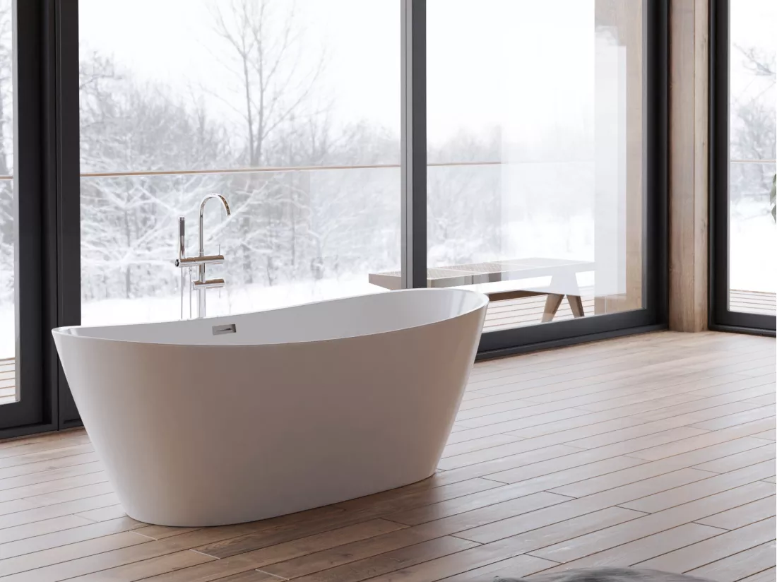 Baignoire îlot ovale VENECIA 170x80cm, by SPALINA