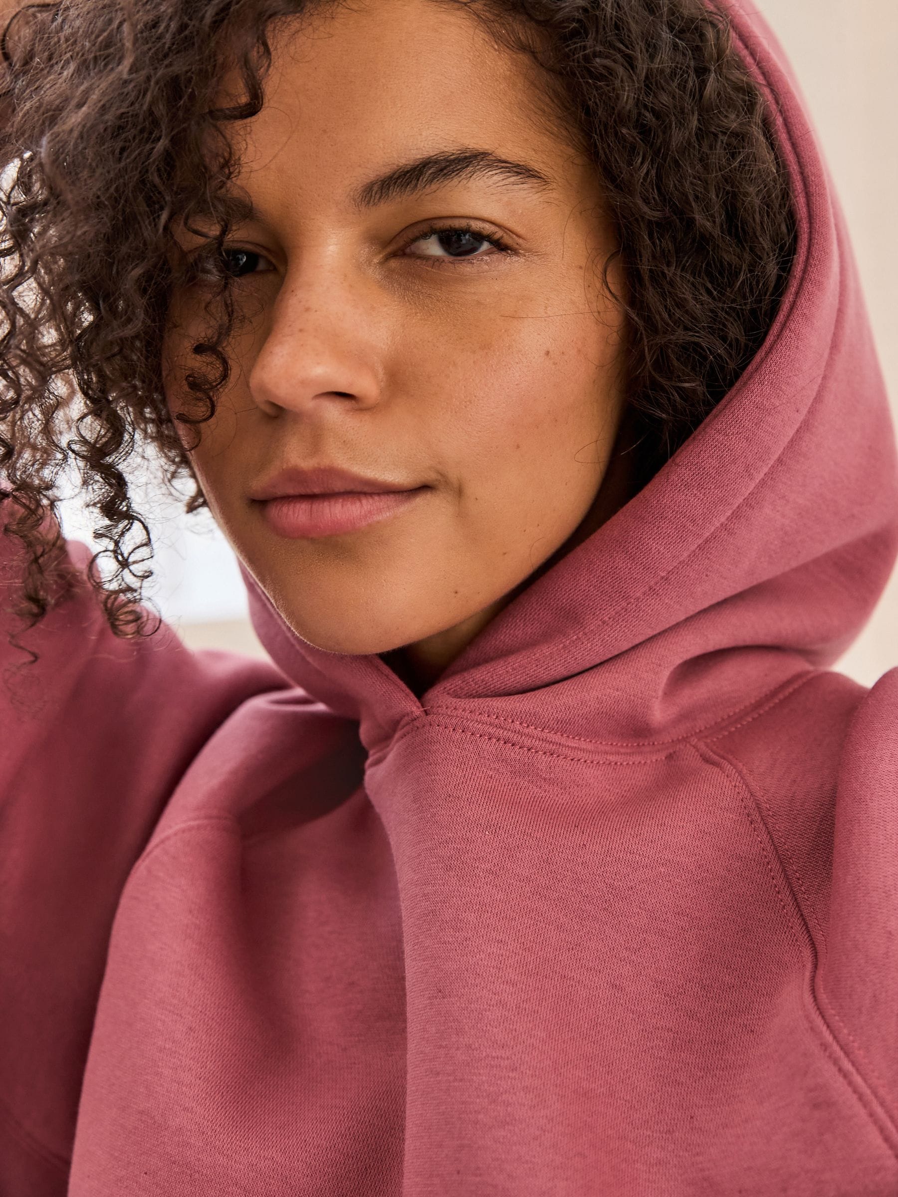 Roze - Relaxed Fit Heavyweight Longline Hoodie