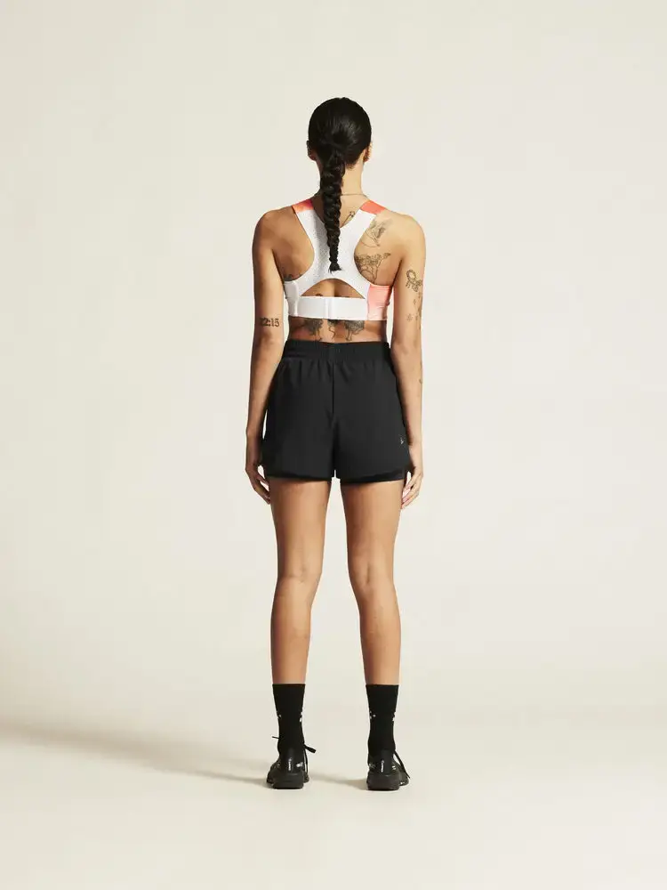 Craft ADV Essence 2 2-IN-1 Hardloopbroek Kort Zwart Dames