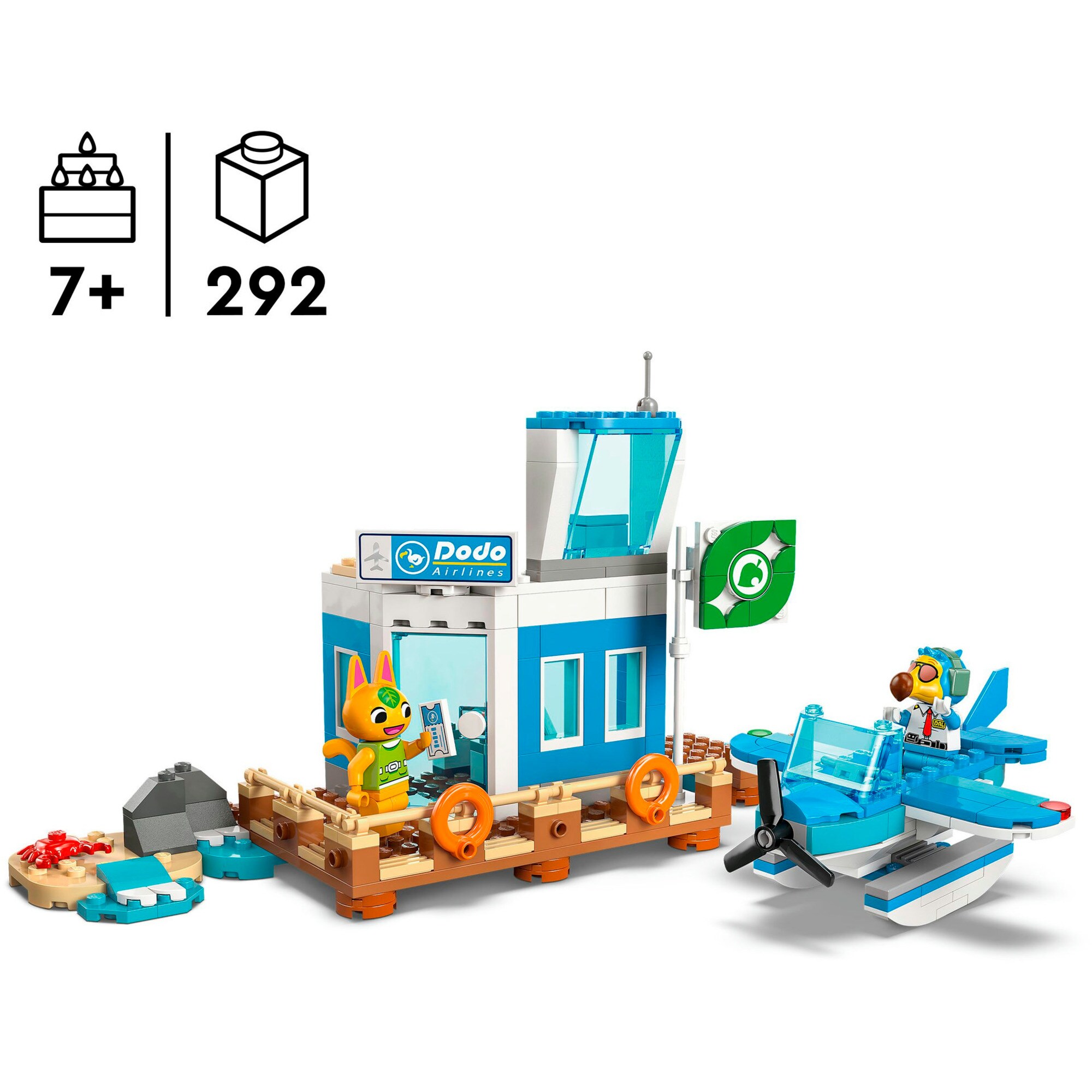 LEGO Konstruktionsspielzeug Animal Crossing Flieg mit Dodo Airlines