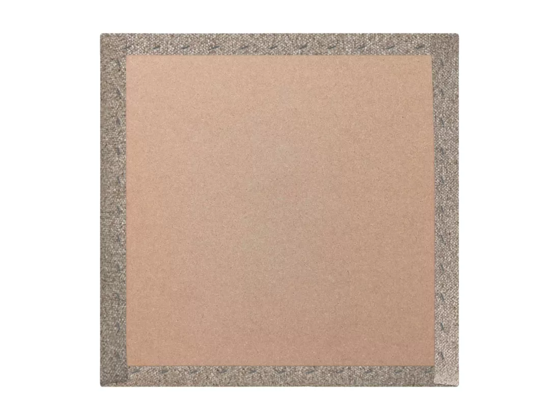 DHOME Lot de 6 Panneaux Rembourrés en Tissu Aqualine Autocollants pour Mur Acoustiques Absorbants Protection contre les Chocs (Sable, 50x50cm, x6)
