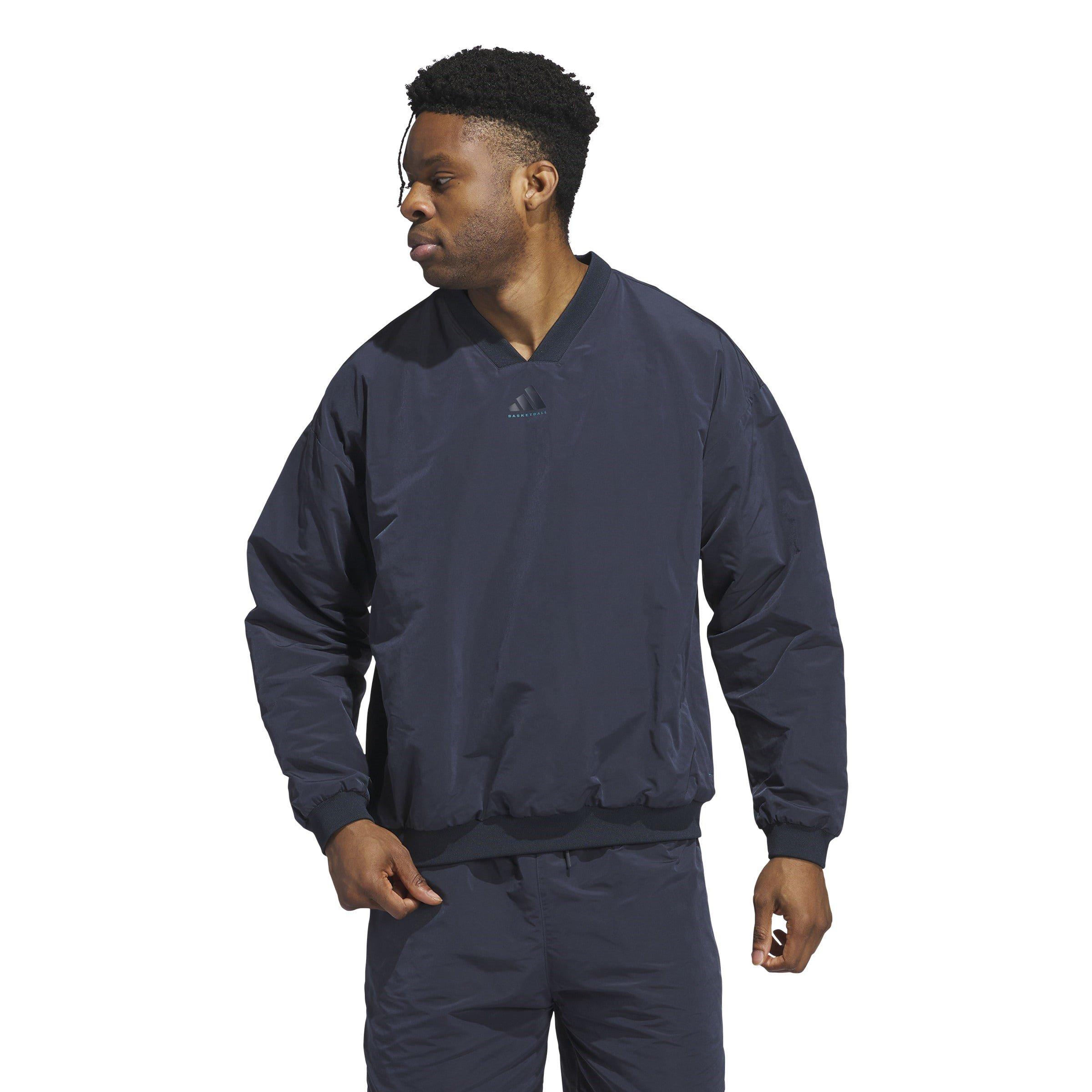 adidas Basketball Woven Crewneck Sweatshirt Mens