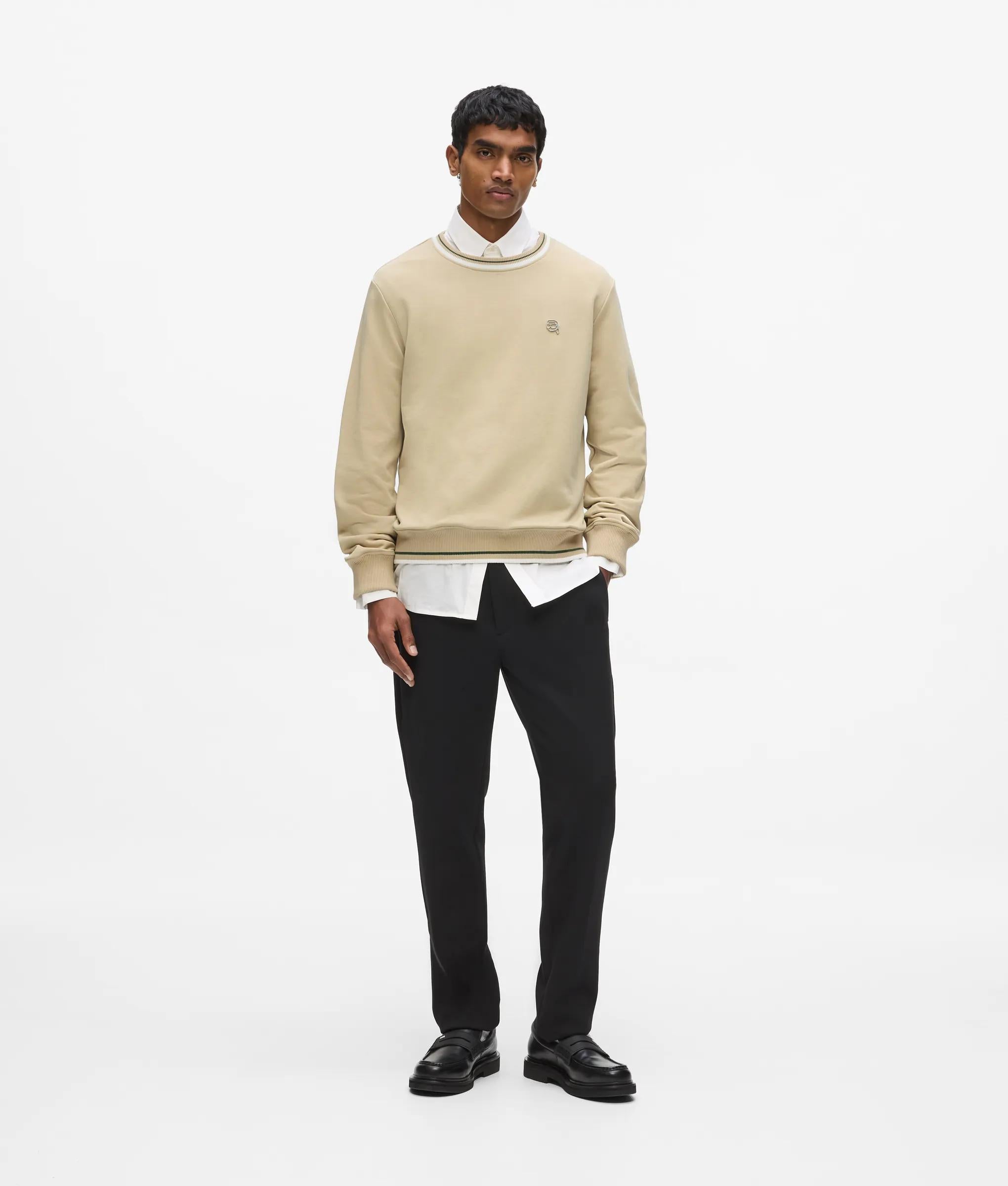 Ikon sweatshirt met streepdetail
