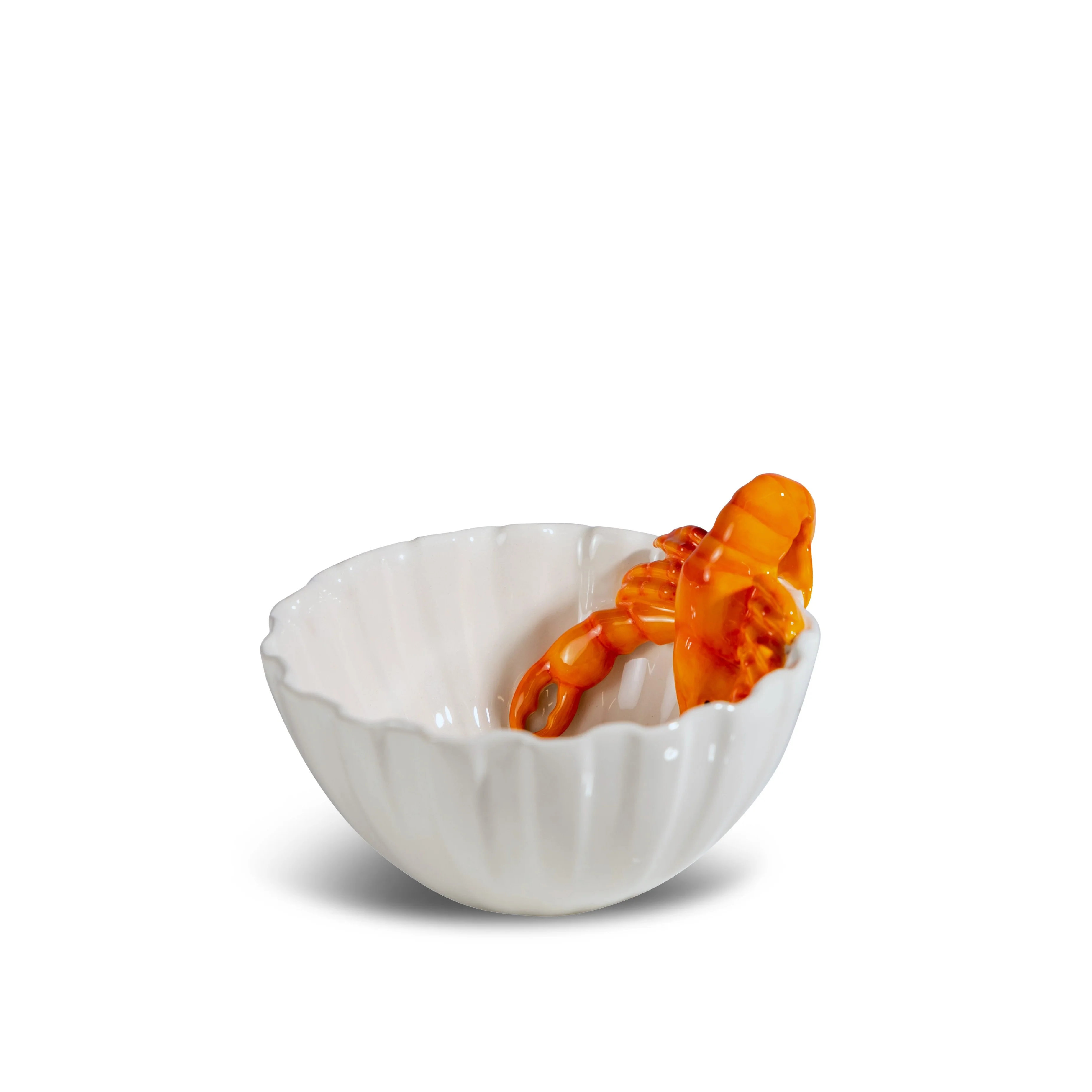 BYON  Lobsti skål - hvid/orange