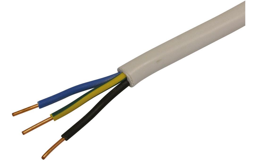 Installationskabel TT 3 x 1.5 mm², 25 m WeissInstallationskabel