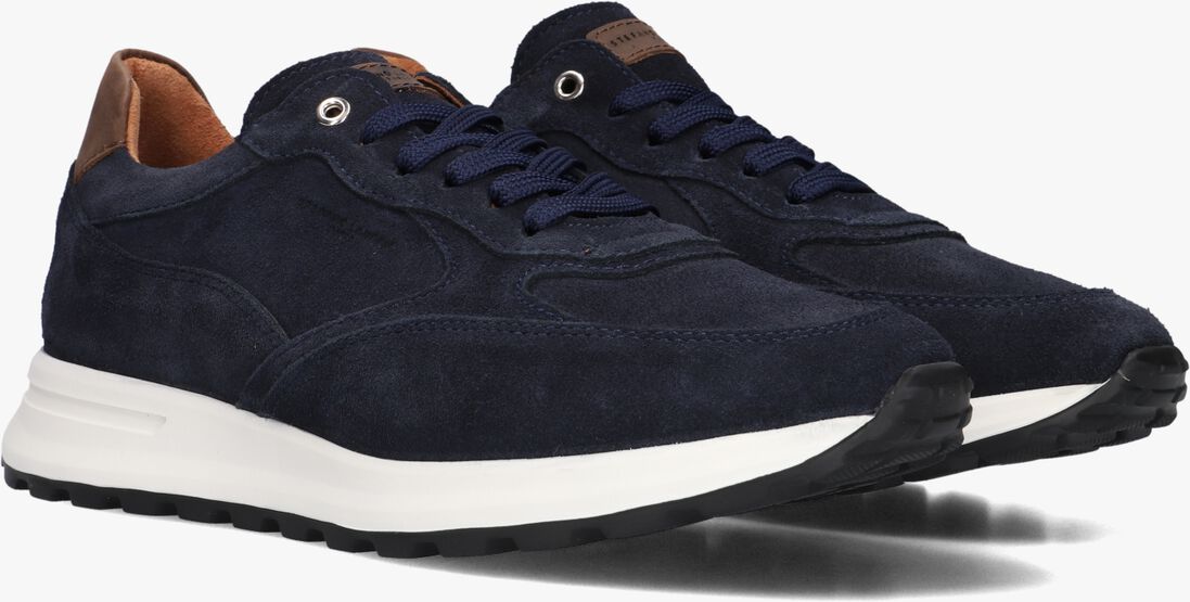 donkerblauwe stefano lauran lage sneakers champ