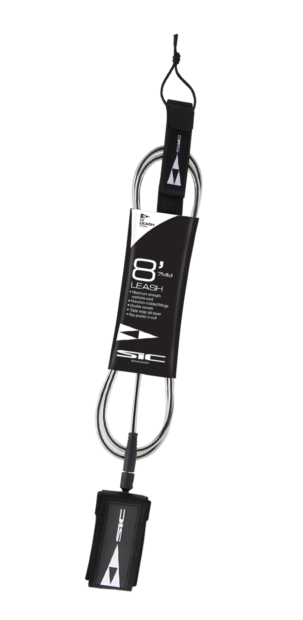 SIC Leash - Surf Black 8'