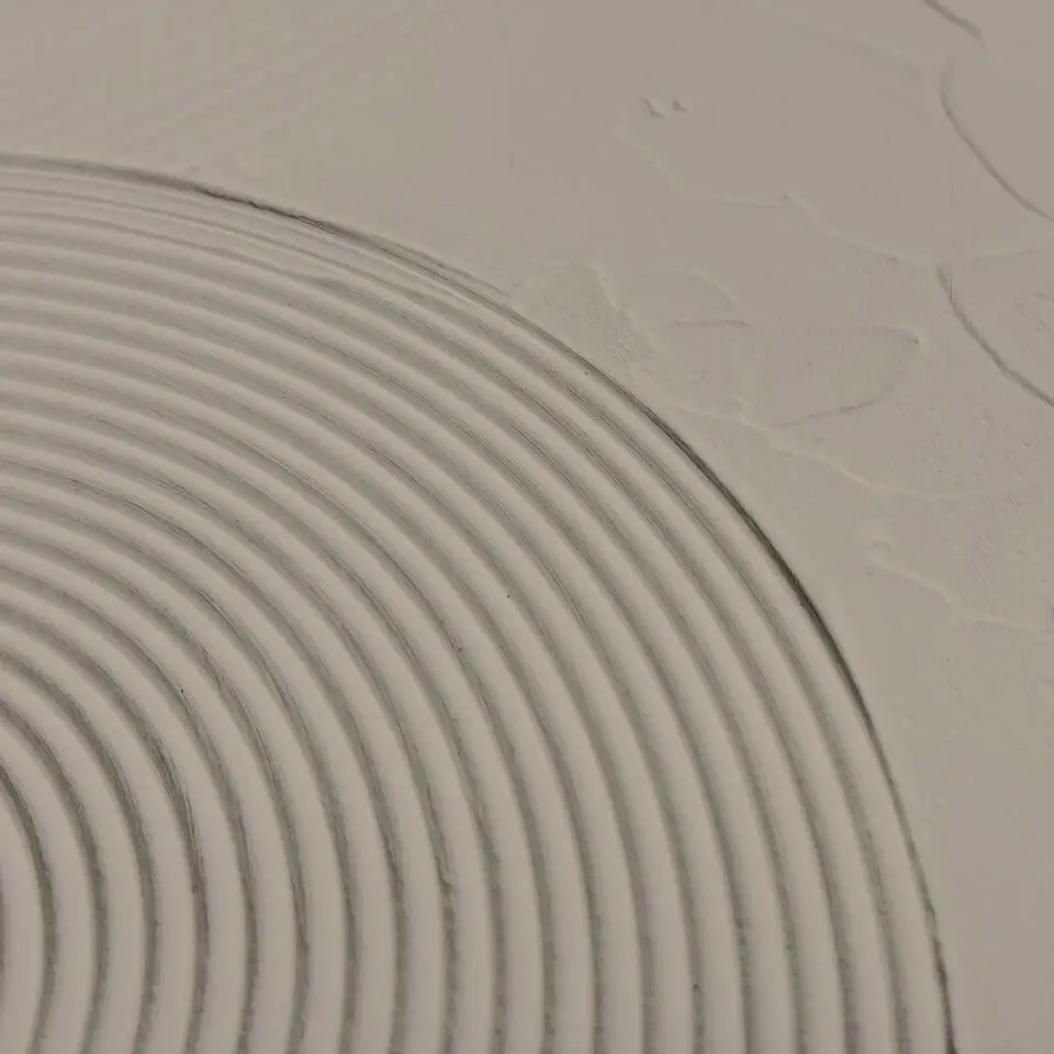 Schilderij 3D Art Reliëf bogen taupe - 40x30cm - Bruin