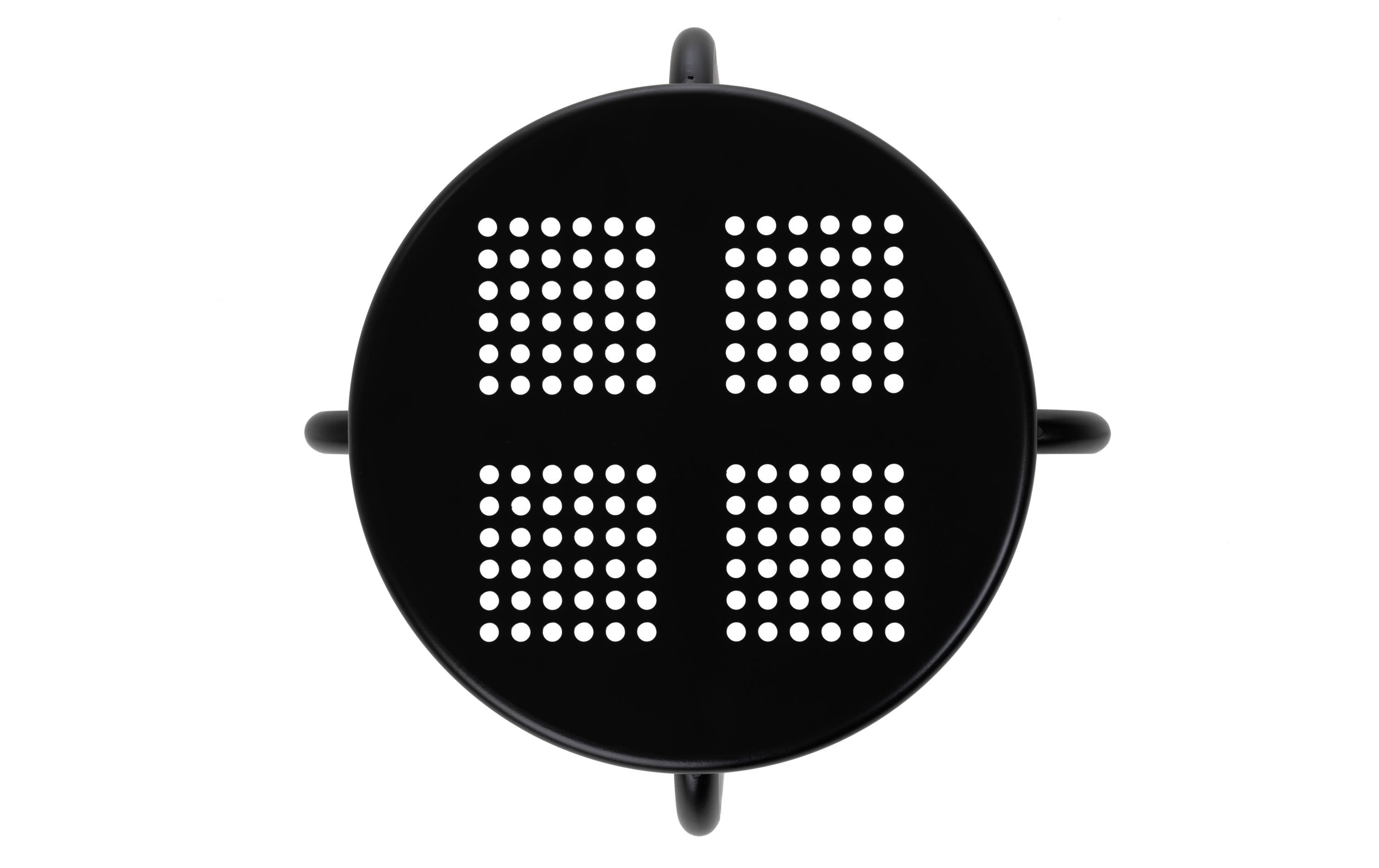 Hocker Metall, SchwarzRobuste und pflegeleichte Sitzgelegenheit