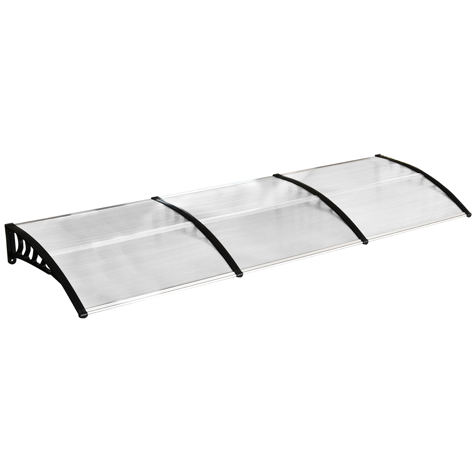 Cobertura de proteção contra sol e chuva Outsunny para portas e janelas.