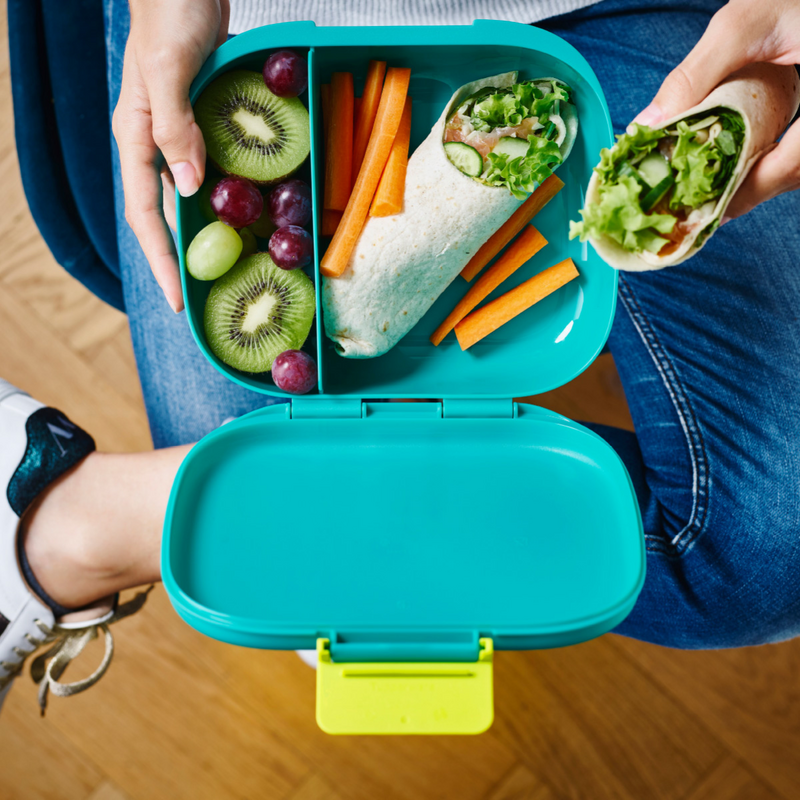 Eco+ 1-2-3 Lunchbox Die Lunchbox mit praktischer Unterteilung und Clip-Verschluss