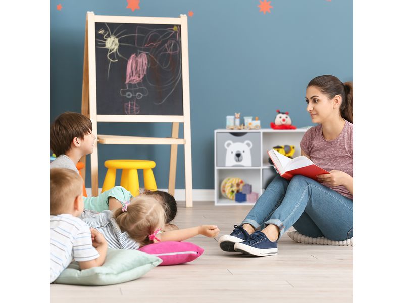 relaxdays Regal Bär, MDF / Kiefern Kinderregal