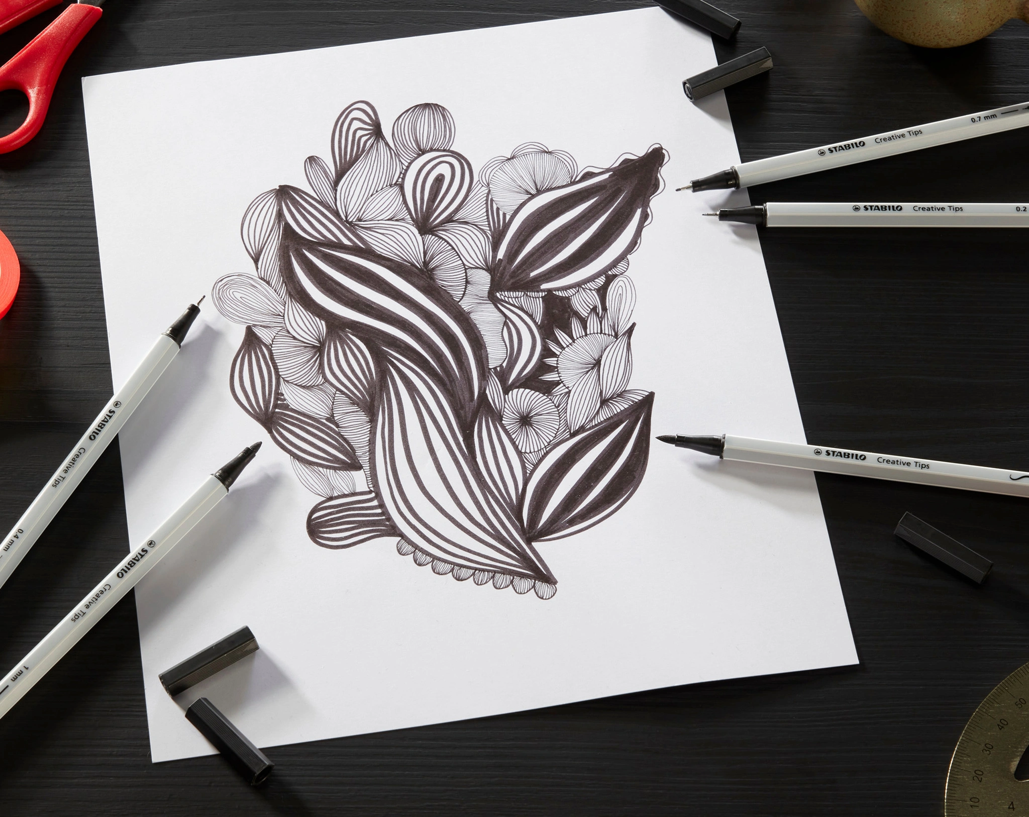 Filzstift STABILO® Creative Tips ARTY PASTEL 30er-Pack